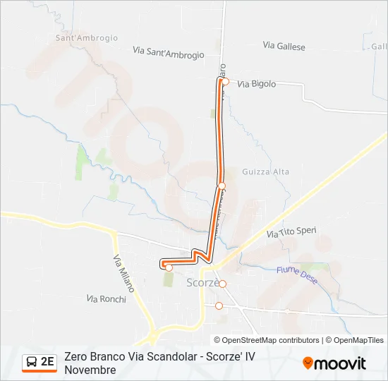 2E Bus Line Map