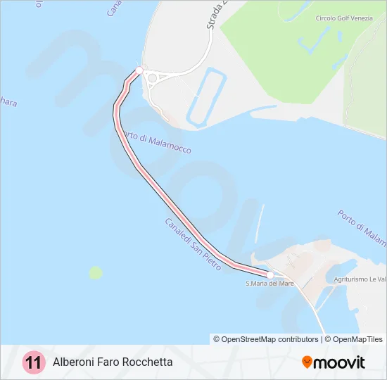 11 Ferry Line Map