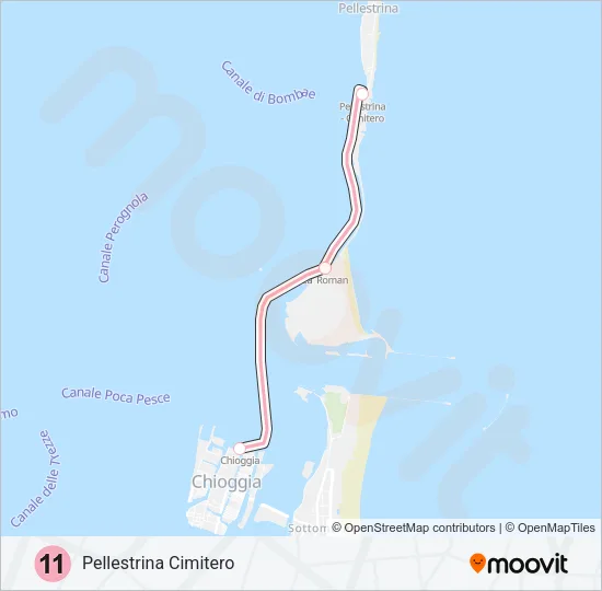 11 Ferry Line Map