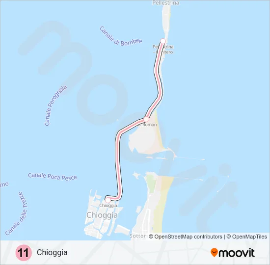 11 Ferry Line Map