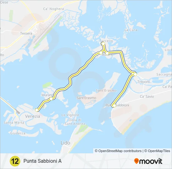 12 Ferry Line Map