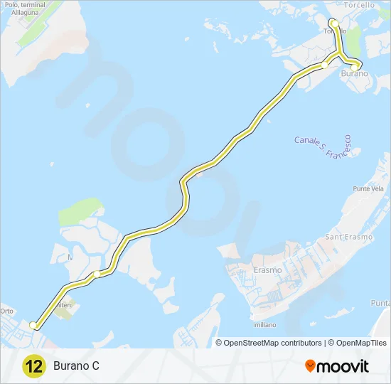 12 Ferry Line Map