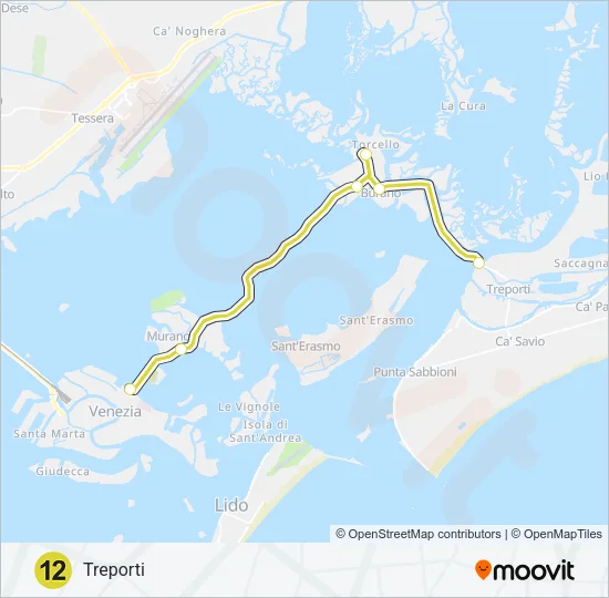 12 Ferry Line Map