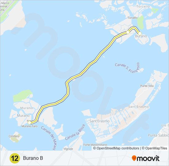 12 ferry Line Map