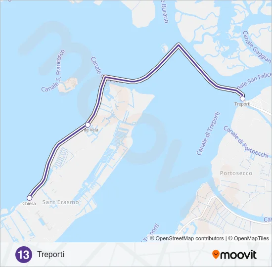 13 Ferry Line Map