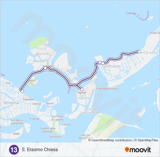 13 Ferry Line Map