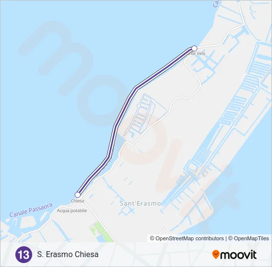 13 Ferry Line Map