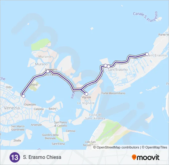 13 Ferry Line Map
