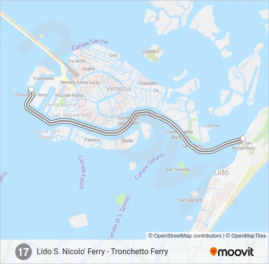 17 Ferry Line Map