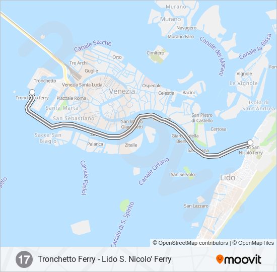 17 ferry Line Map
