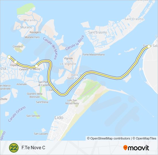 22 ferry Line Map