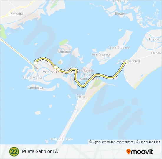22 Ferry Line Map