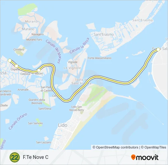 22 Ferry Line Map