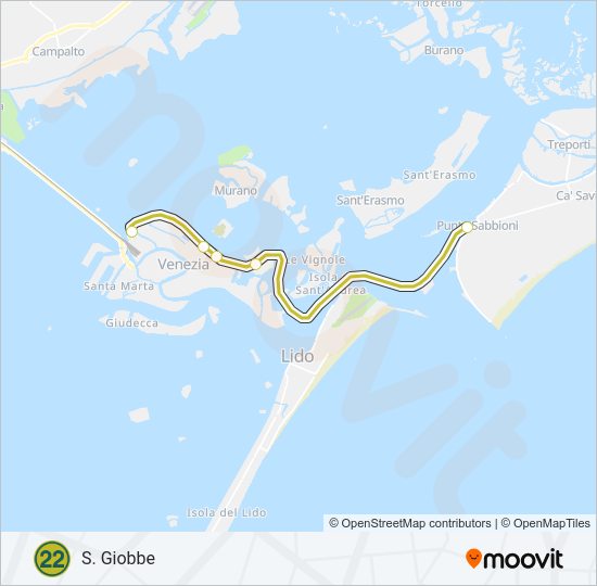 22 Ferry Line Map