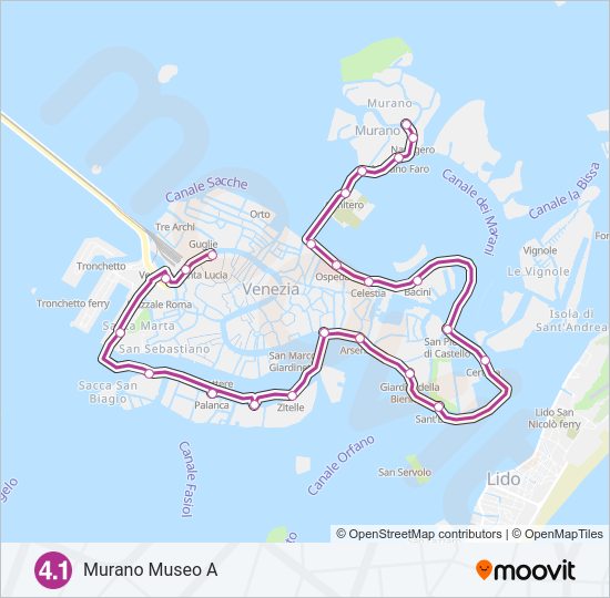 4.1 ferry Line Map