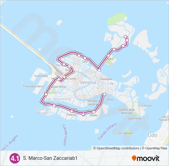 4.1 Ferry Line Map