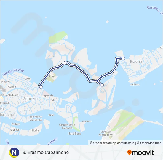 NLN Ferry Line Map