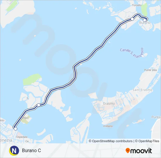 NLN Ferry Line Map