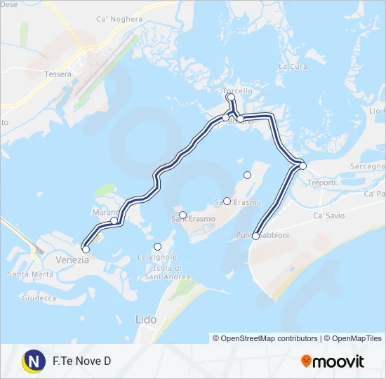 NLN Ferry Line Map