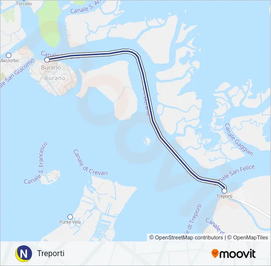 NLN Ferry Line Map