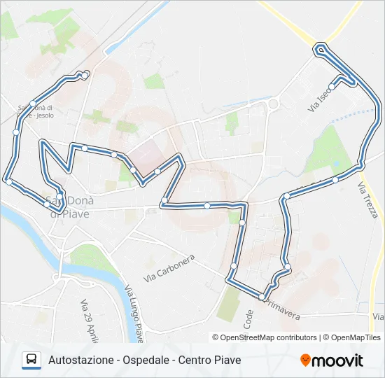 DONATELLO Bus Line Map