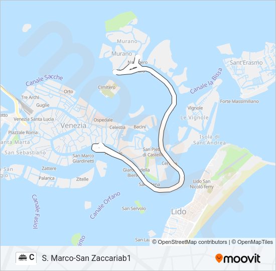 C Ferry Line Map