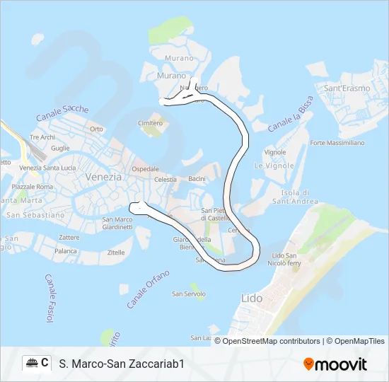 C Ferry Line Map