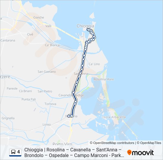 4 Bus Line Map