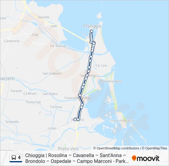 4 Bus Line Map
