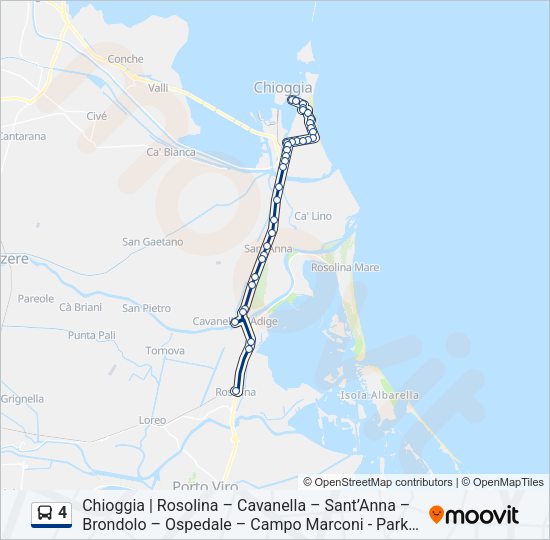 4 Bus Line Map