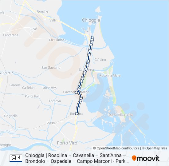 4 Bus Line Map