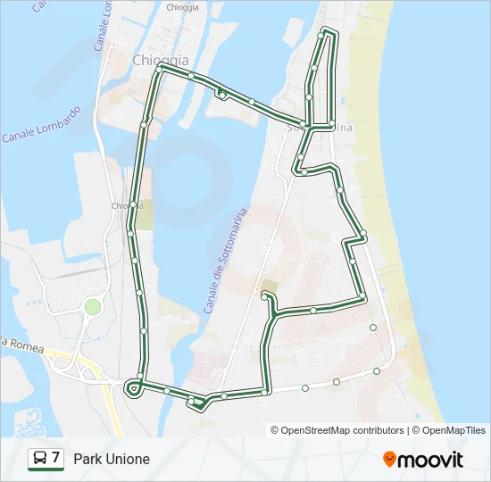 7 Bus Line Map