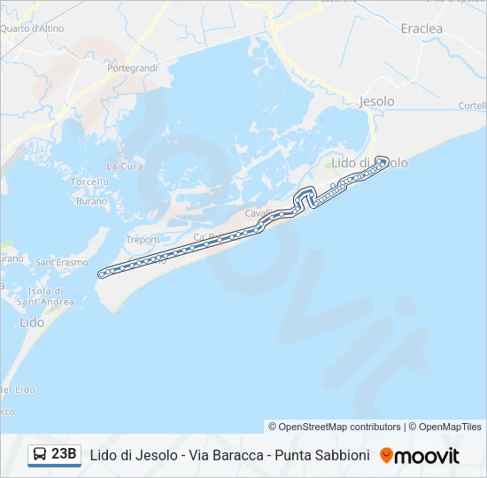 23B Bus Line Map