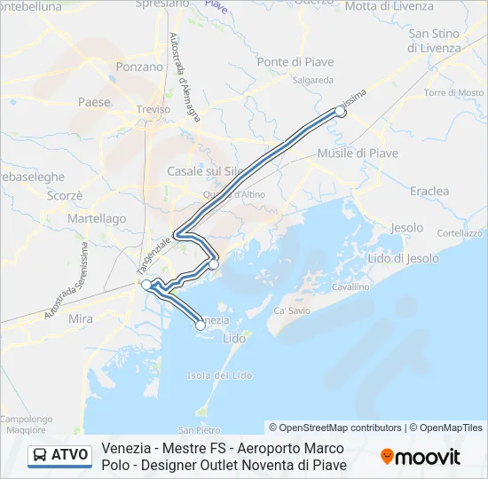 ATVO Bus Line Map