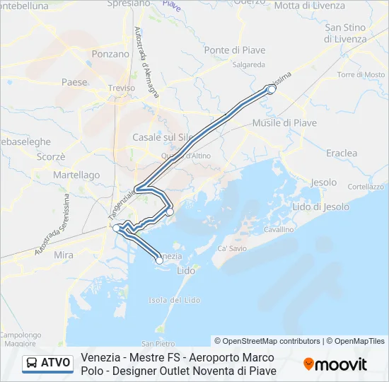 ATVO Bus Line Map