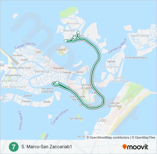 7 Ferry Line Map
