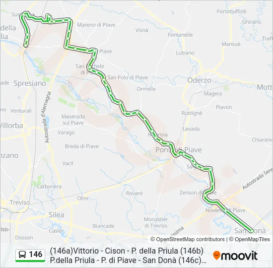 146 Bus Line Map