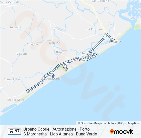 97 Bus Line Map