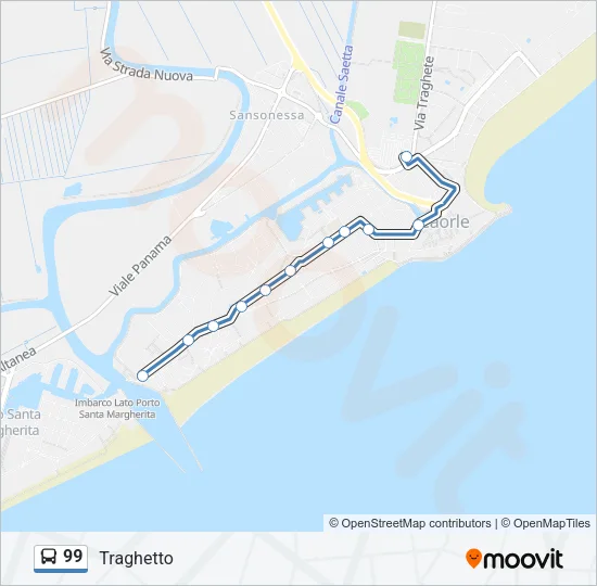 99 Bus Line Map