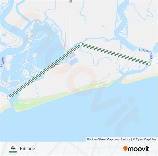 X LAGOON Ferry Line Map