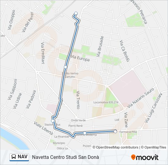 NAV Bus Line Map