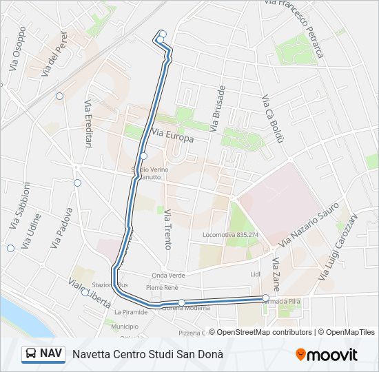 NAV Bus Line Map