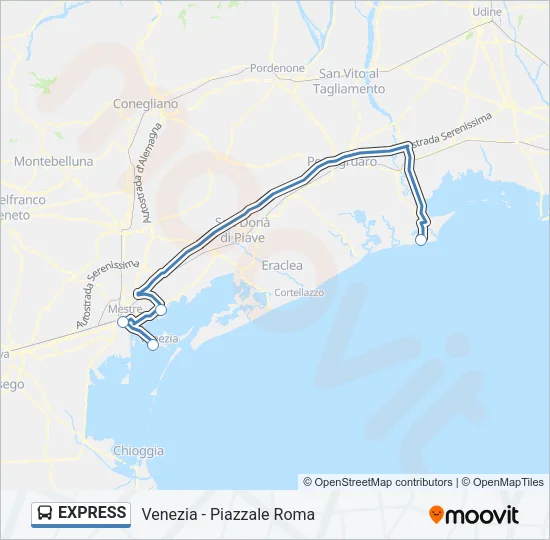 EXPRESS Bus Line Map