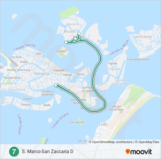 7 ferry Line Map