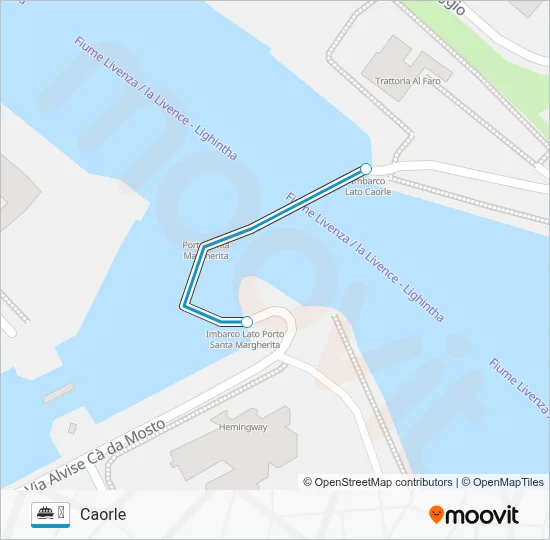 Percorso linea navigazione ⛴