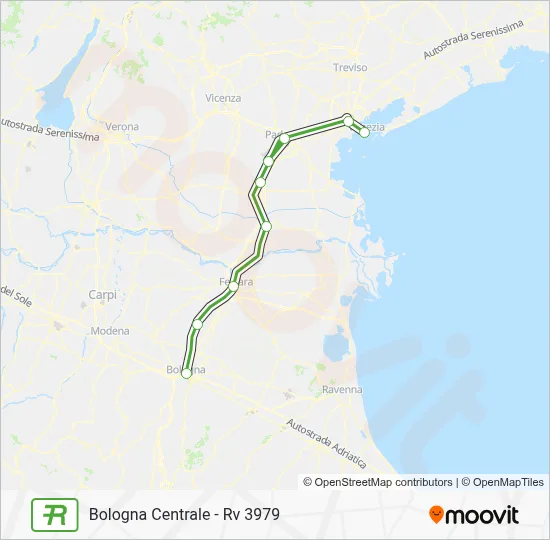 Upcoming Map RV Route: Schedules, Stops & Maps - Bologna Centrale - Rv 3979 (Updated)