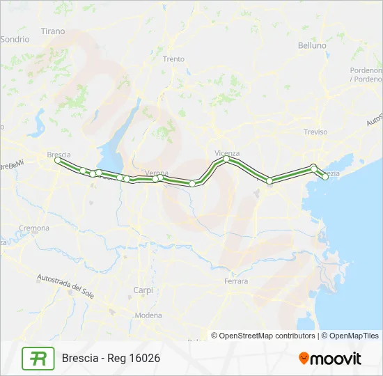 Upcoming Map REG Route: Schedules, Stops & Maps - Brescia - Reg 16026 (Updated)