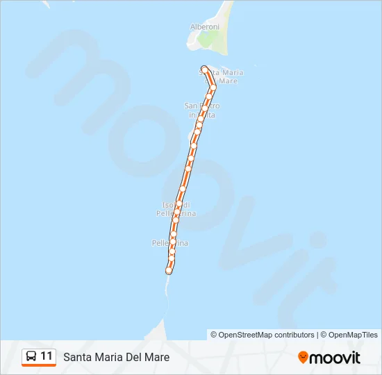 11 Bus Line Map