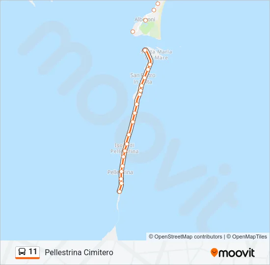 11 Bus Line Map