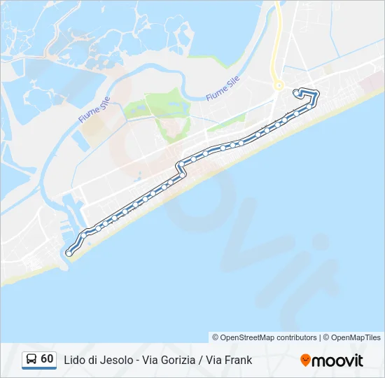 60 Bus Line Map